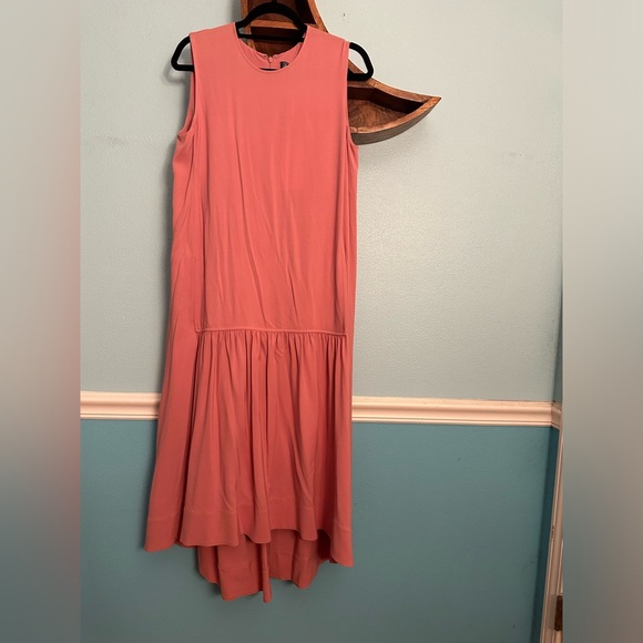 FERRAGAMO Mauve Drop Hem Midi Dress Size 42/ U.S. size 10 - Picture 3 of 7